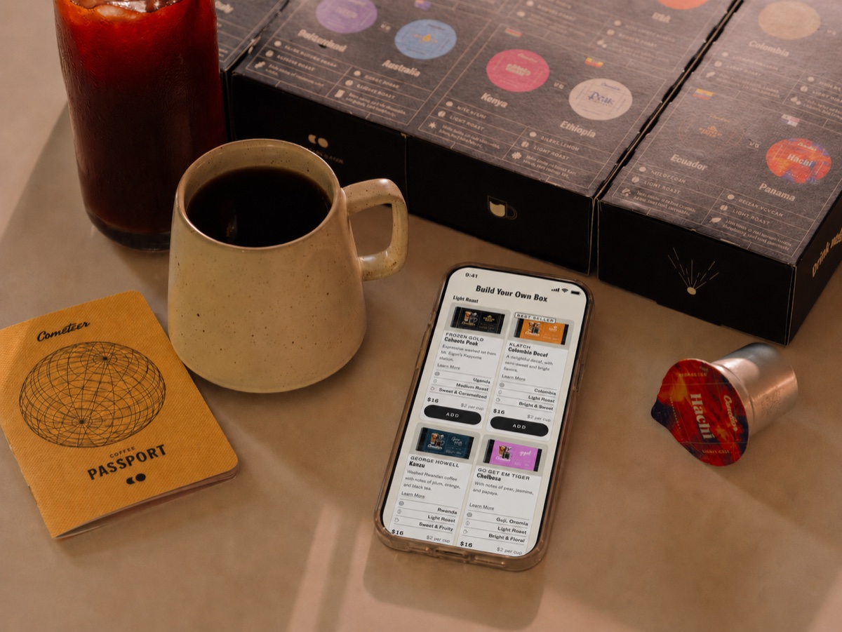 Cometeer app — build your own box