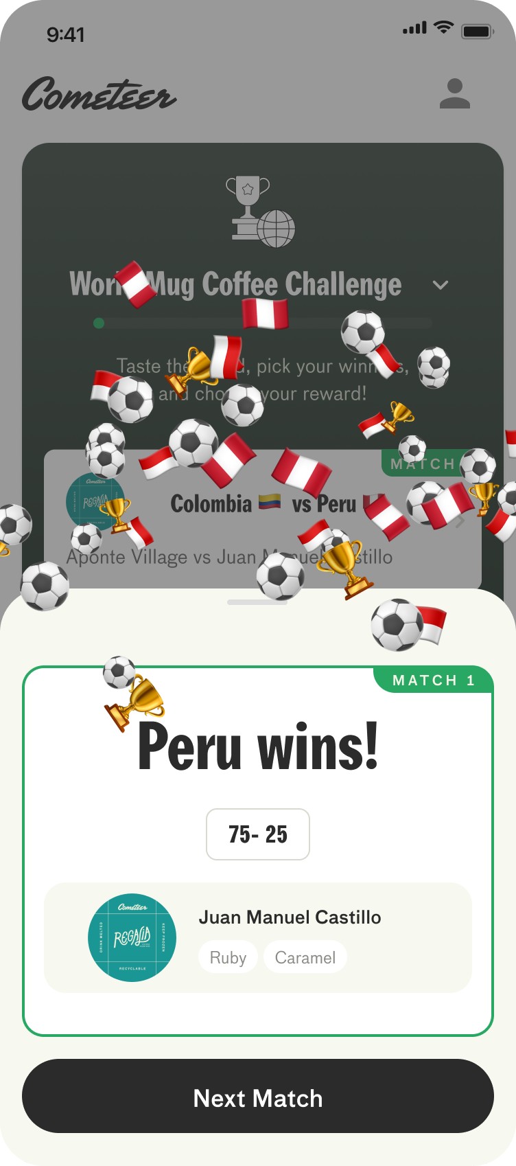 Match decided — Peru wins